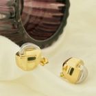 Image 2 of Two-tone gold stud earrings