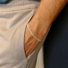 Afbeelding 9 van Bicolor gouden panterschakel armband
