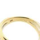 Image 8 of Gold crossover ring with diamond; 0.12 ct.