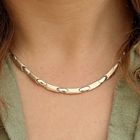 Image 9 of White gold matted fantasy necklace