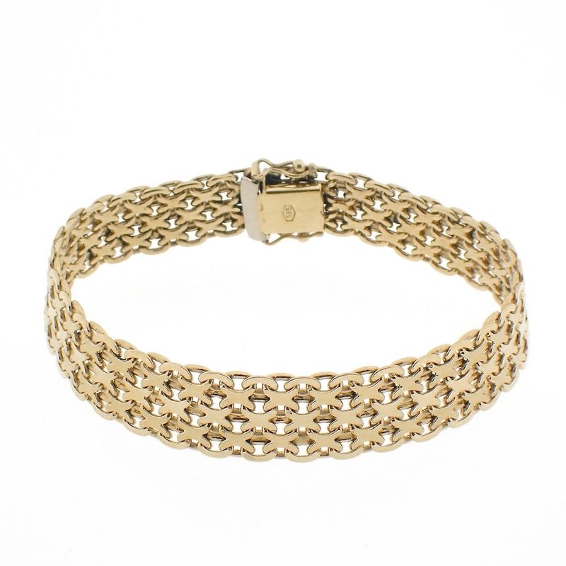 Image 5 of Vintage gold wide bracelet | 19.5 cm