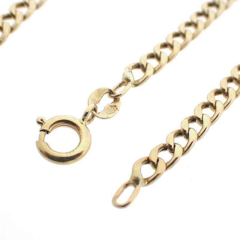 Image 3 of Gold gourmet link necklace | 53 cm