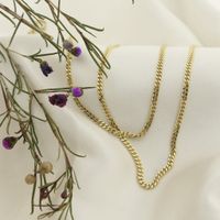Gold gourmet link chain