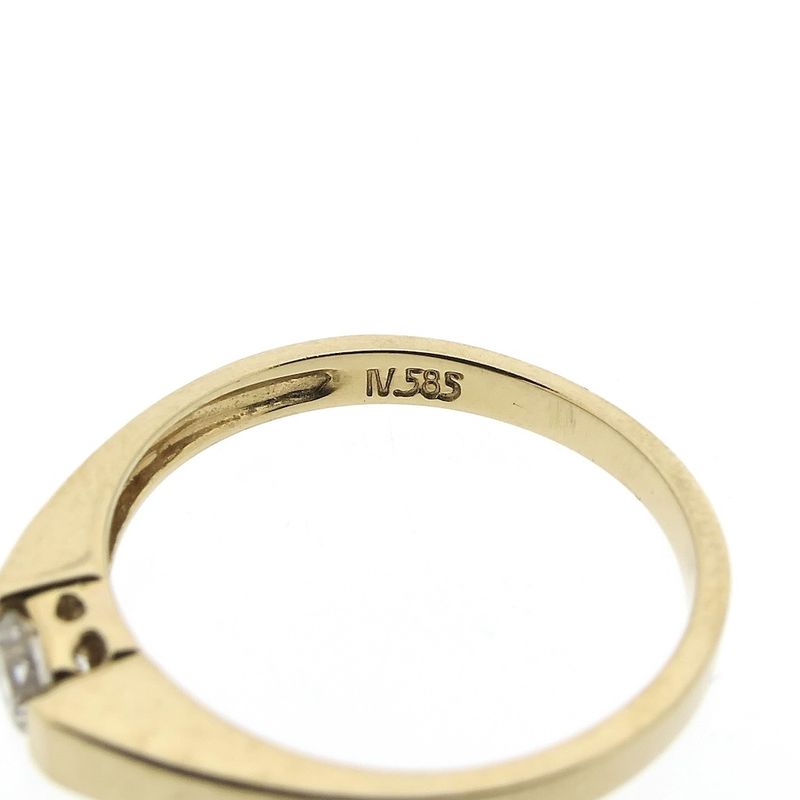 Image 5 of Gold solitaire ring with diamond; 0.25 ct.