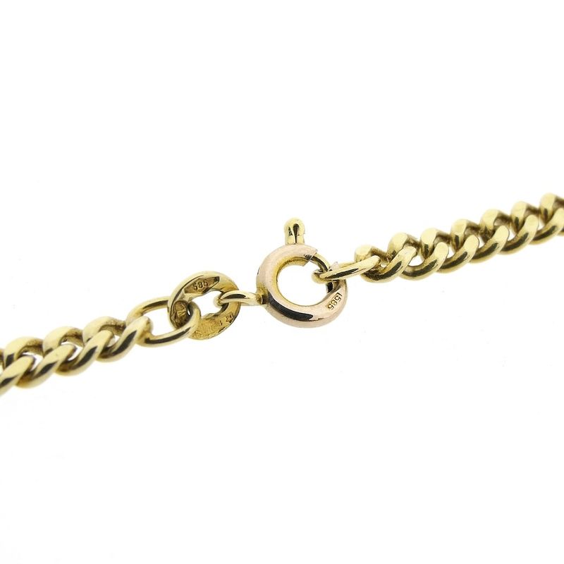 Image 5 of Gold gourmet link necklace | 39 cm