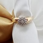 Image 8 of Gold entourage ring with diamonds | 0.19 ct.