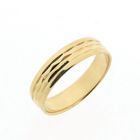 Image 1 of Gold ring with pattern