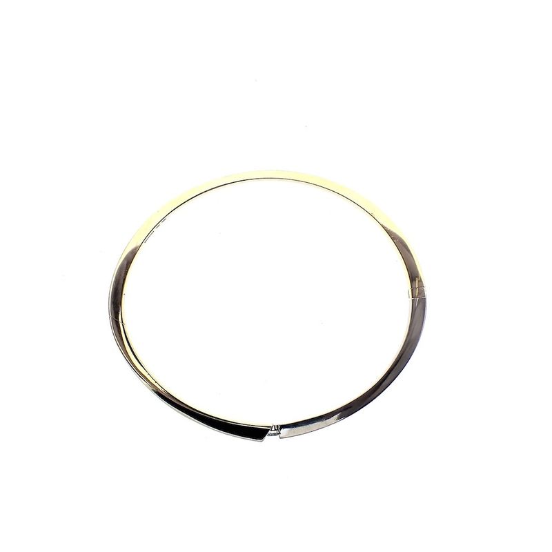Image 4 of Two-tone gold bangle; Diamond | Ø 61 mm