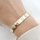 Image 8 of Tricolor gold link bracelet