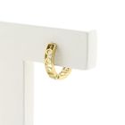 Image 3 of 9 crt. Flap hoop earrings with zirconia | Ø 11.1 mm