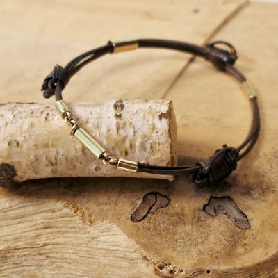 Elephant hair bracelet with gold clasp | Ø 65.0 mm Image 2 of Elephant hair bracelet with gold clasp | Ø 65.0 mm