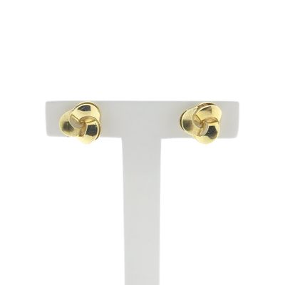 Image 1 of Gold stud earrings knot