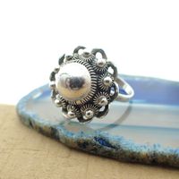 Silver ring with Zeeland button