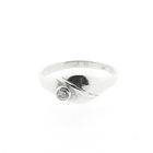 Image 3 of Silver ring with zirconia