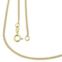 Gold gourmet link chain | 50 cm