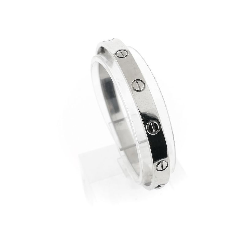 Image 13 of 18K white gold LOVE bracelet; Cartier | Ø 54.5 mm