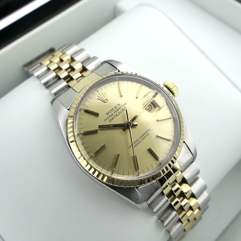 Image 16 of Rolex Datejust 36mm 16013; Vintage 18k gold/steel watch