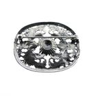 Image 7 of Large silver brooch | Floral design