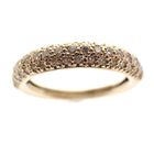 Image 3 of Gold ring with pavé diamonds 0.35 ct.