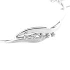 Afbeelding 4 van Witgouden slavenarmband met diamanten; 0,17 ct. 