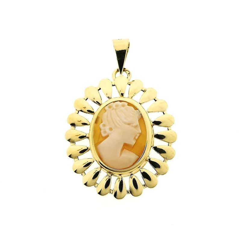 Image 1 of Gold pendant with cameo