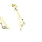 Image 3 of Gold diamond-plated earrings