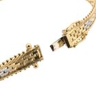 Image 5 of Vintage Tricolor Gold Panther Link Bracelet