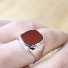 Image 7 of Signet ring set with carnelian