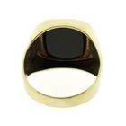Image 4 of Gold signet ring with brown carnelian