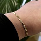 Image 8 of Gold flat anchor link bracelet | 20.5 cm