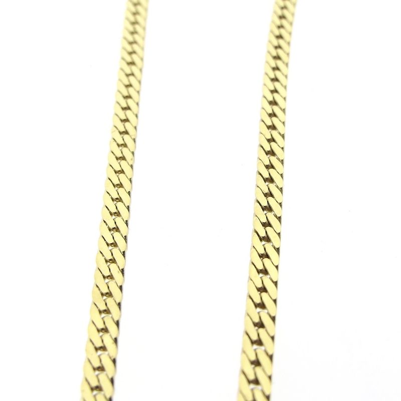 Image 7 of Gold flat gourmet link chain