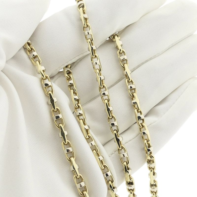Image 6 of Two-tone gold fantasy link chain