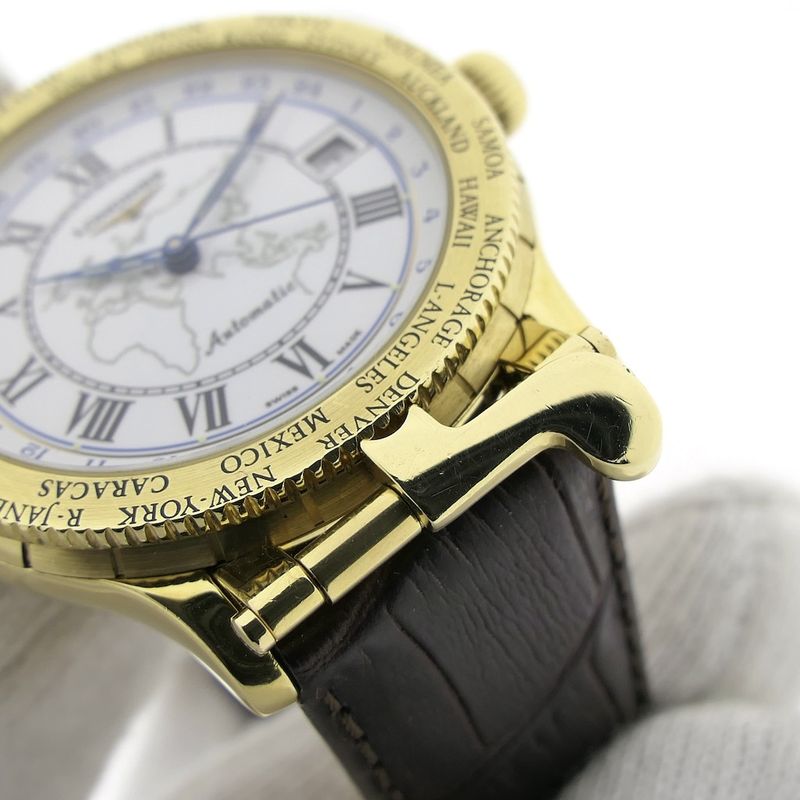 Image 14 of Longines 'The Pioneers Watch'; Automatic 18k gold men's watch
