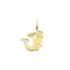 Image 1 of Gold Neptune pendant with 0.005 ct diamond.