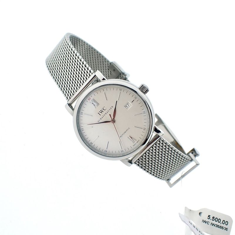 Image 8 of IWC Portofino; Automatic men's watch on Milanese strap