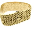 Image 7 of Vintage gold wide link bracelet