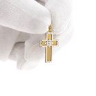 Image 9 of Two-tone gold pendant of a cross