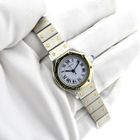 Image 9 of Cartier Santos Octagon Automatic; 18k gold/steel women's watch