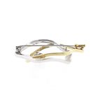 Afbeelding 4 van Bicolor gouden broche met diamanten; 0,06 ct. 