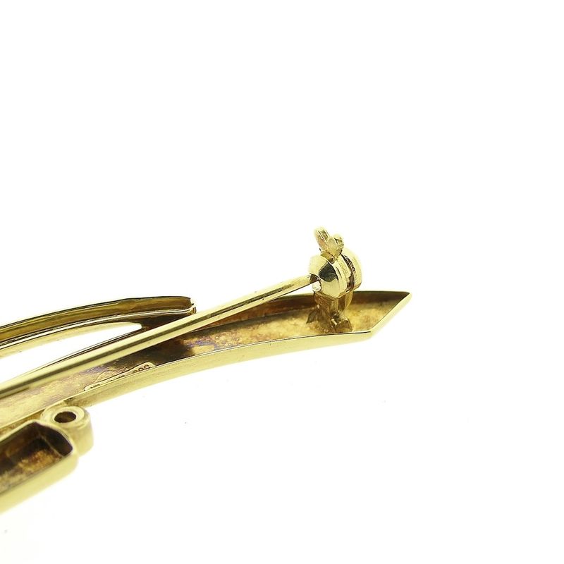 Image 5 of Gold brooch with zirconia