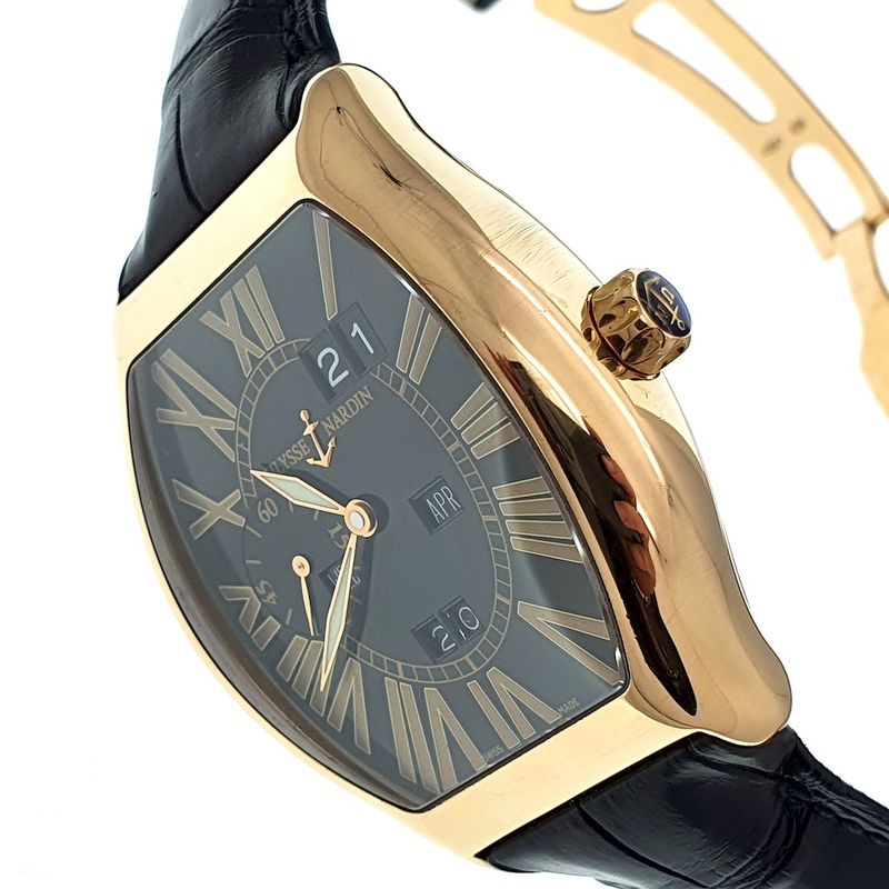 Image 10 of Ulysse Nardin Ludovico; 18k rose gold men's watch with perpetual calendar