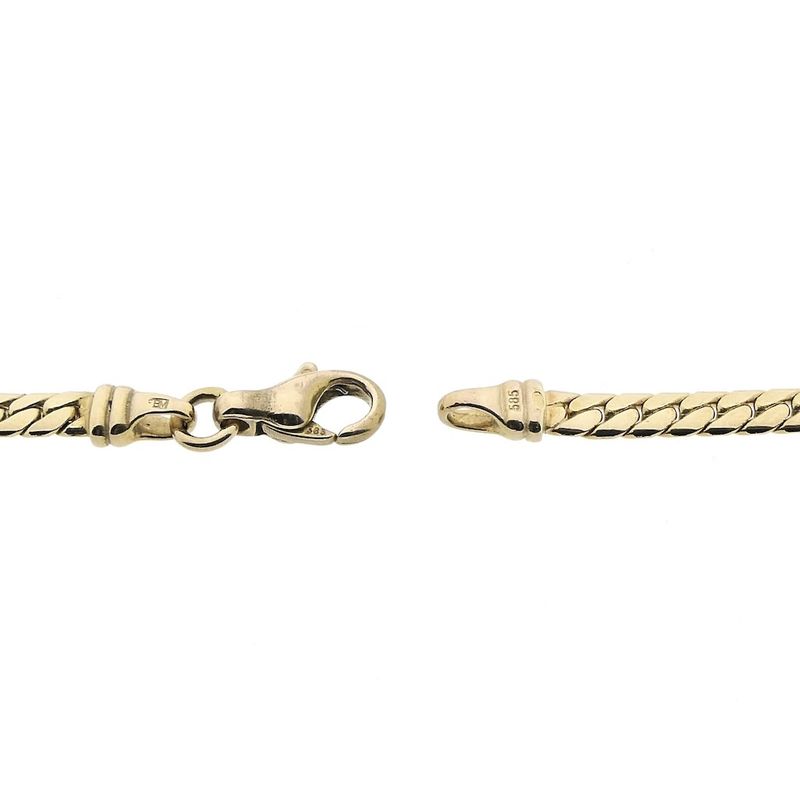Image 6 of Gold flat gourmet link chain