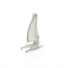 Image 2 of Silver charm of a catamaran