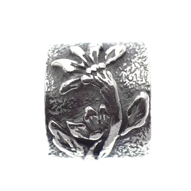 Image 4 of Pandora charm; Silver; Sunflower