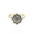 Image 3 of Gold ring with rose-cut diamonds; approx. 0.20 ct. | Antique
