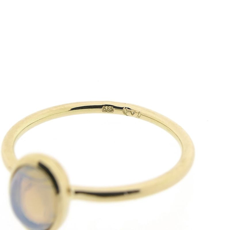 Image 6 of Gold ring with precious opal