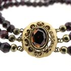 Image 5 of Garnet bracelet with gold clasp; Antique/vintage | 20 cm