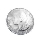 Image 3 of Silver brooch Wilhelmina long loose hair coin | 1892