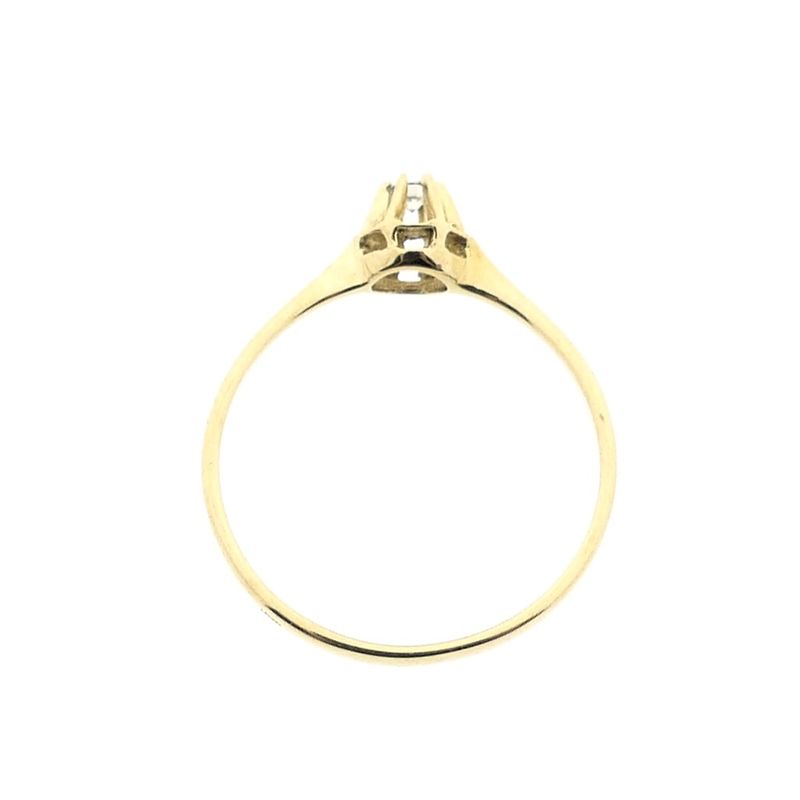 Image 6 of Gold solitaire ring with diamond | 0.03 ct.