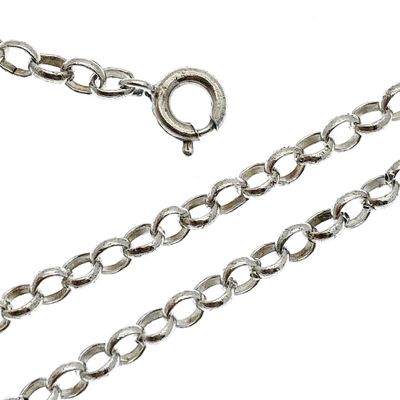 Image 2 of Silver long jasseron necklace | 67 cm